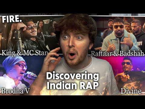 DISCOVERING INDIAN RAP! (Brodha V, Divine, King, MC Stan, Raftaar, Badshah | Reaction)