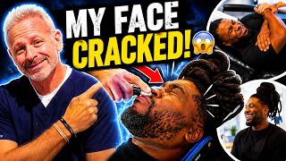 His FIRST Chiropractor Visit... Then His FACE CRACKED 😳