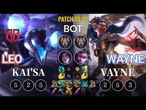 SB Leo Kai'Sa vs GRF Wayne Vayne Bot - KR Patch 10.25