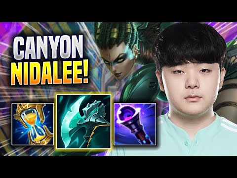 CANYON DOMINATING WITH NIDALEE! - DK Canyon Plays Nidalee JUNGLE vs Hecarim! | Season 2022