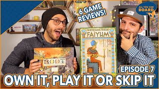 Own it, Play it or Skip it | Episode 8 | Root, Fyfe, Faiyum, Cafe (& More!)