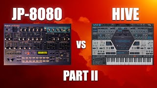 Video thumbnail for Roland JP-8080 vs U-he HIVE2 by Hurricane