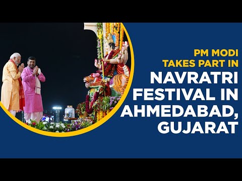 PM Modi takes part in Navratri Festival in Gandhinagar, Gujarat
