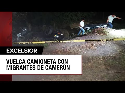 Accidente carretero en Oaxaca deja tres migrantes muertos