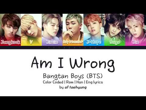 BTS I'm I wrong