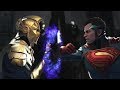 Injustice 2 : Doctor Fate Vs Superman - All Intro/Outros, Clash Dialogues, Super Moves