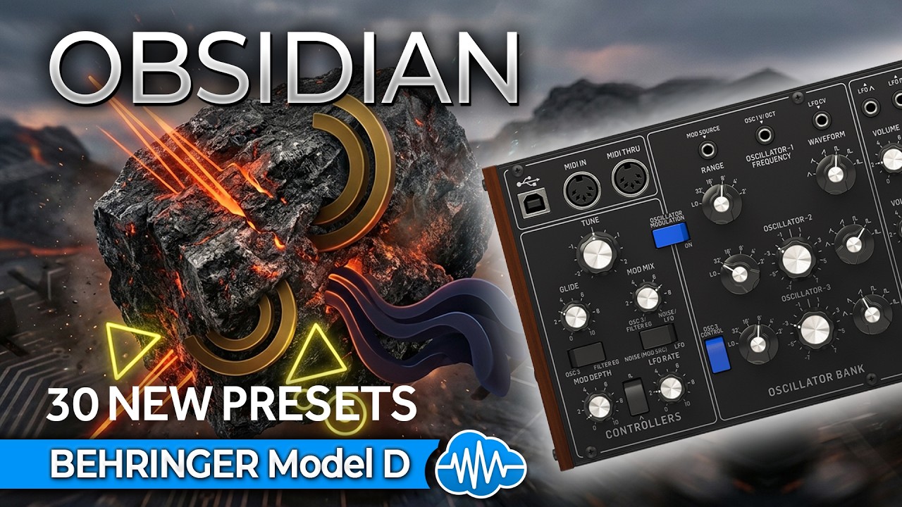 ADL042 - Obsidian - Behringer Model D ( 30 presets ) - Video Preview 1