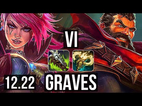 VI vs GRAVES (JNG) | 5/1/8, 65% winrate | KR Master | 12.22