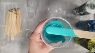 Paint Color Mixing - Turquoise & Teal