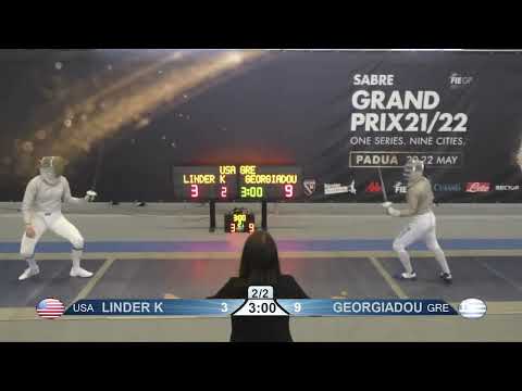 Luxardo Grand Prix 2022 SWS - L64 - Linder USA v Georgiadou GRE