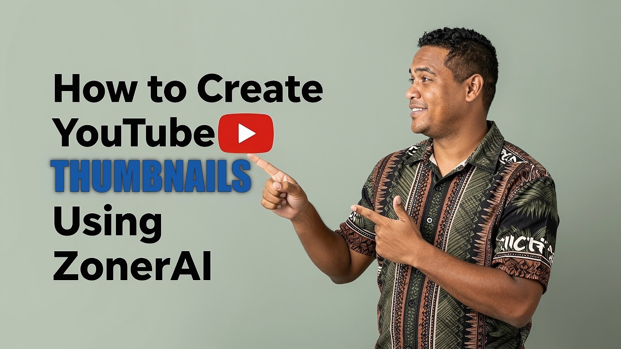 ZONER AI | How to Create YouTube Thumbnails