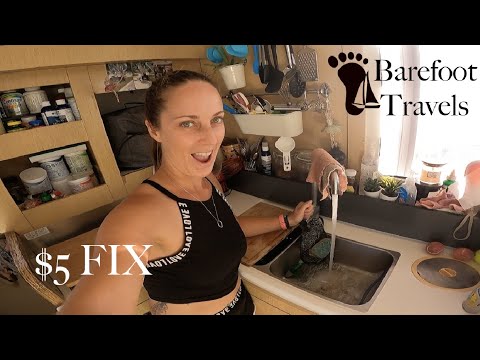 $5 Fix! How to fix a $200 Jabsco Fresh water pump for $5!(S3 E27 Barefoot Travels)