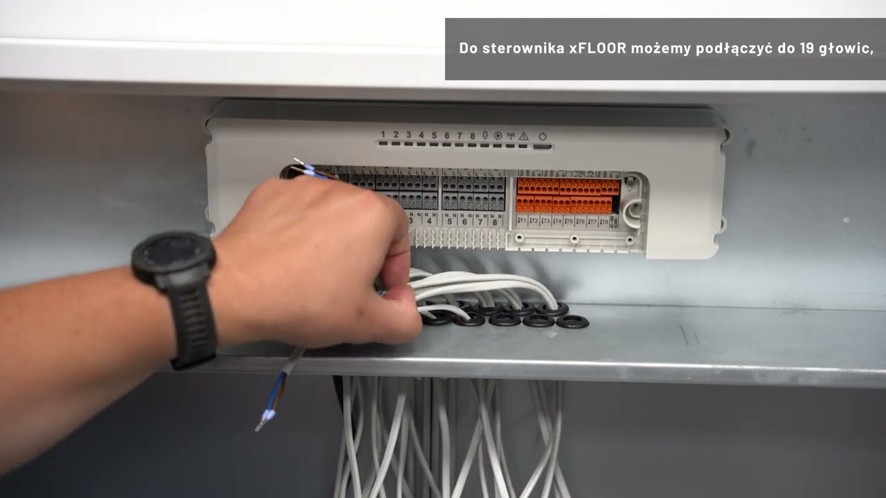 xFLOOR 2 - podłączenie siłowników TTO