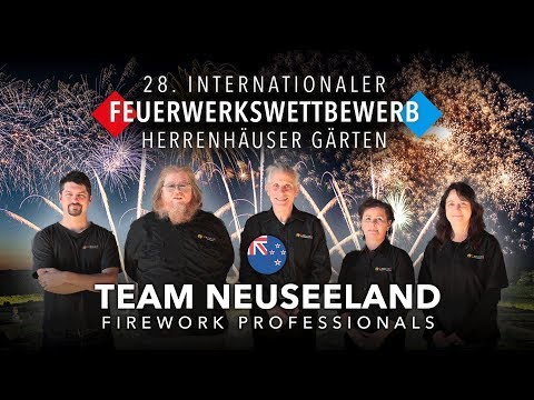 Internationaler Feuerwerkswettbewerb 2018 - Team Neuseeland "Firework Professionals"