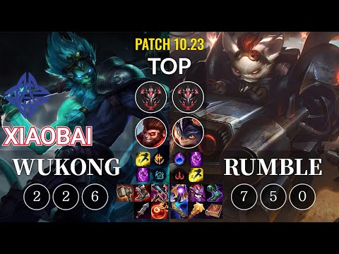 ES Xiaobai Wukong vs Rumble Top - KR Patch 10.23