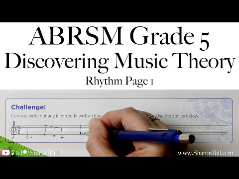 ABRSM Discovering Music Theory Grade 5 Rhythm Page 1 with Sharon Bill
