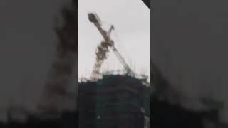 Tower Crane Collapse at Construction Site Caught on Camera | Shocking Real Footage
