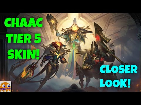 NEW CHAAC TIER 5 SKIN, FORGOTTEN GODS! A CLOSER LOOK! | SMITE 8.3 PTS