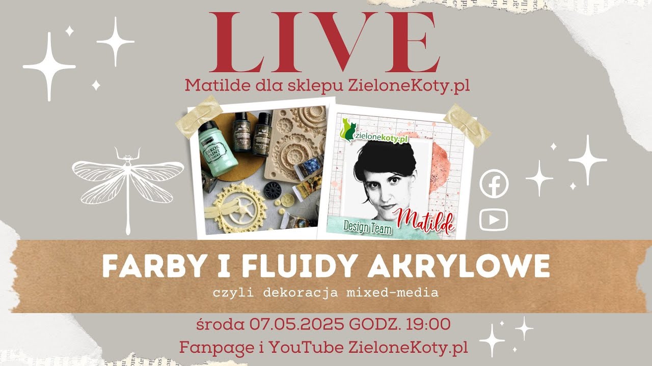 Dekor mixed-media z transmisji LIVE | Matilde