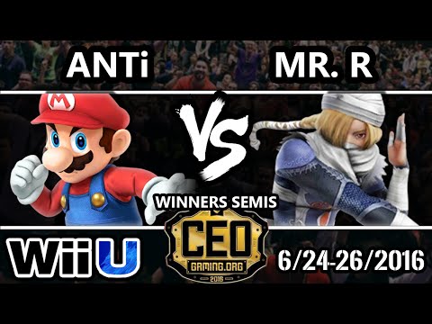 CEO 2016 Smash 4 - dT | ANTi (Mario) Vs. Mr. R (Sheik) SSB4 Winners Semis - Smash Wii U