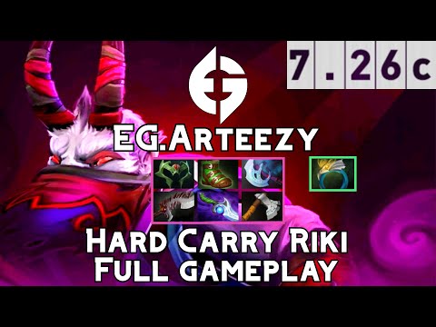 Riki | EG.Arteezy | INSANE HARD CARRY Riki Full Gameplay | 7.26c Full Gameplay