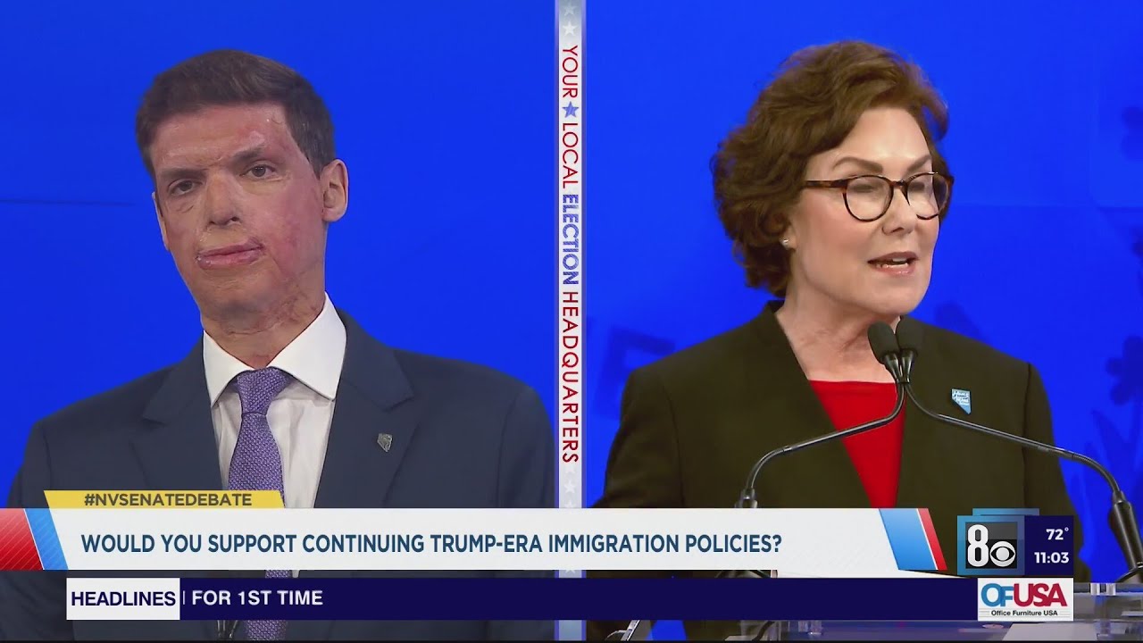 Candidates in the Nevada U.S. Senate race take to the stage in Las Vegas