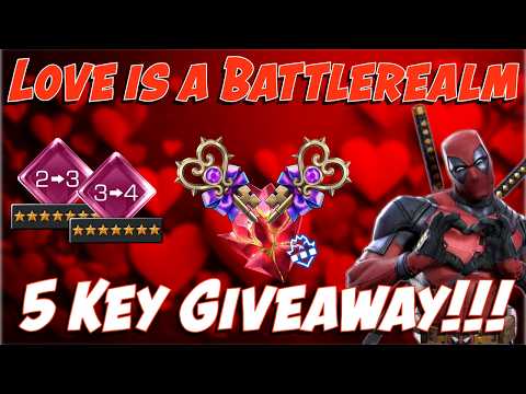 MCOC Love in the Battlerealm: 5 FREE Keys Giveaway! 💘⚔️