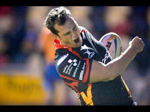 Dan Evans stopped just short of the line - Benetton Treviso v Newport Gwent Dragons 12th April 2014