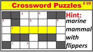 Crossword Puzzles #99🤔 Easy crossword puzzle with answer |Puzzle Challenge