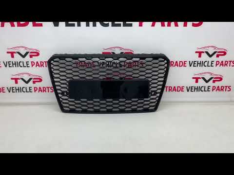 Fits Audi A7 S7 2010-2014 Front Bumper Grille Sport Honeycomb Gloss Black video