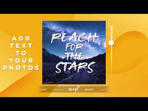 Text Over Photo Video