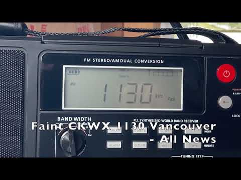 Nearly Blank AM Bandscan from Northwest Washington Coastline