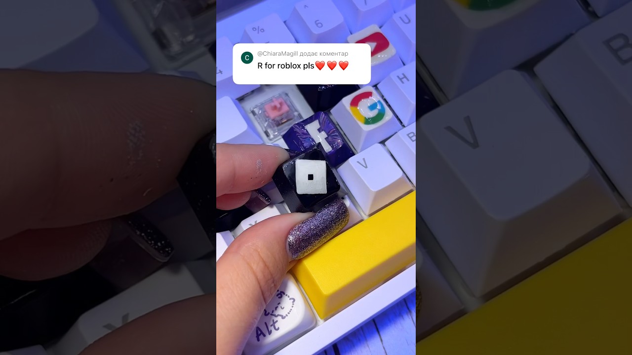 Drawing R for Roblox but on keyboard!​⁠​⁠​⁠​⁠ ​⁠​⁠​⁠​⁠​⁠@Roblox #drawing #keycaps