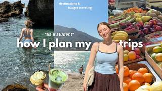 how I travel on a budget, always find cute cafés & figure out where to go next
