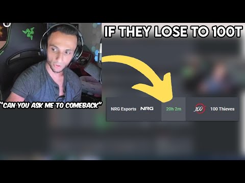 FNS On if NRG Loses Against 100T Means They are Getting Worse & Wanting To Get an Offer If They lose