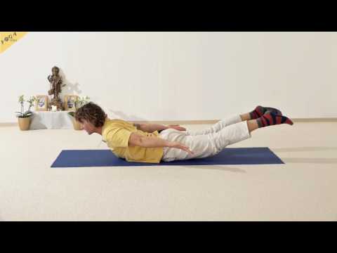 Vogel - Shalabhasana Variation - 84 Hauptasanas - Teil 57
