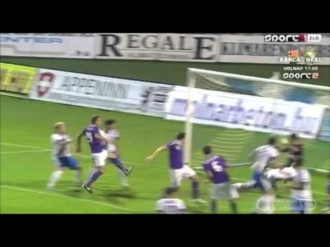 Juan Antonio Gonzalez Fernandez "Juanan" gólja az MTK-Újpest mérkőzésen