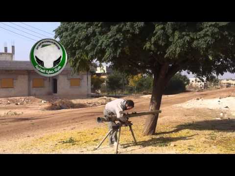 استهداف مقرات النظام في قرية الكم في ريف حمص بقذيفة اس بي جي9 من قبل لواء أسود الإسلام