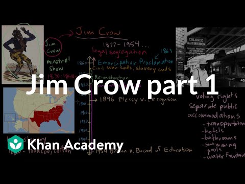 Jim Crow part 1 | The Gilded Age (1865-1898) | US History | Khan Academy