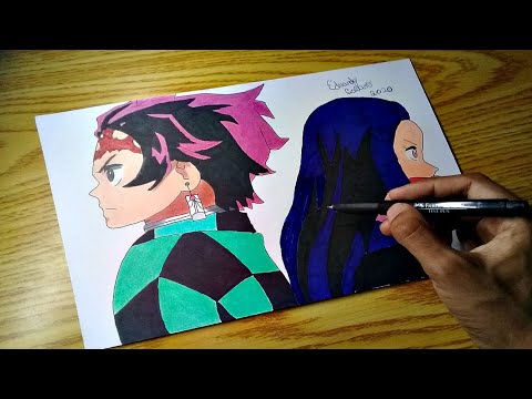 Drawing - Tanjiro e Nezuko [Kimetsu No Yaiba]