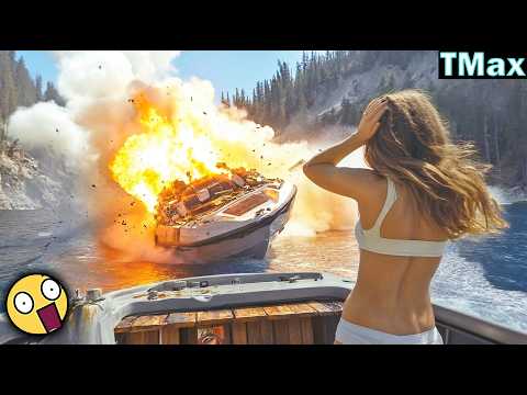 TOTAL IDIOTS AT WORK / Idiots in Boats Caught on Camera /Best Fails of the Week #374