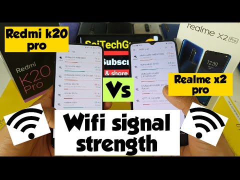 Realme x2 pro vs redmi k20 pro Wifi signal strength comparison