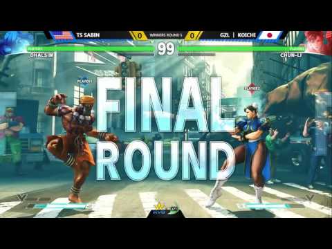 SF5 @ KSB2016 TS Sabin (Dhalsim) vs GZL | Koichi (Chun)