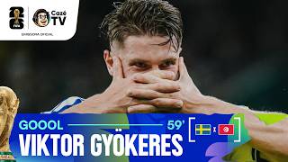 FAZ A MÁSCARA! GYÖKERES FAZ O TERCEIRO GOL DA SUÉCIA CONTRA A TUNÍSIA