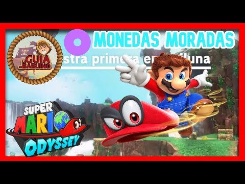 🌛Monedas Moradas del Reino de las Cataratas/Super Mario Odyssey🌜