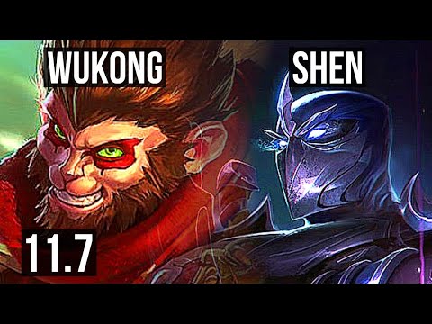 WUKONG vs SHEN (TOP) | 5/0/4, 1.6M mastery, 500+ games | EUW Master | v11.7