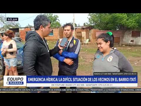 Barrio Itatí bajo agua, familias en alerta por desborde y calles anegadas: hablamos con vecinos