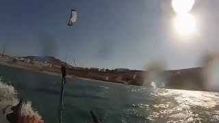 preview picture of video 'Kitesurf Mykonos 2013'