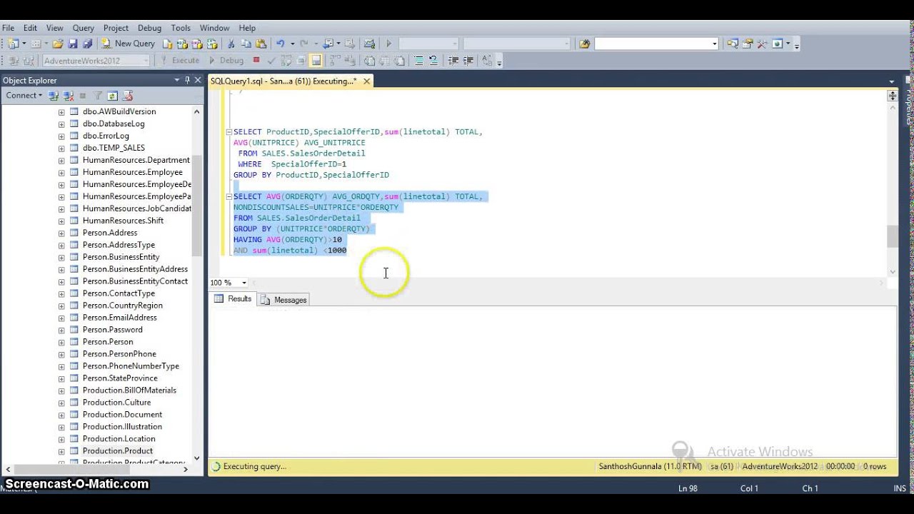SQL Server Tutorial Part4