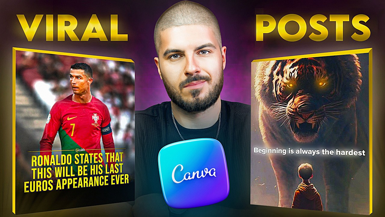 How To Create VIRAL Instagram Posts with Canva & AI  ✅